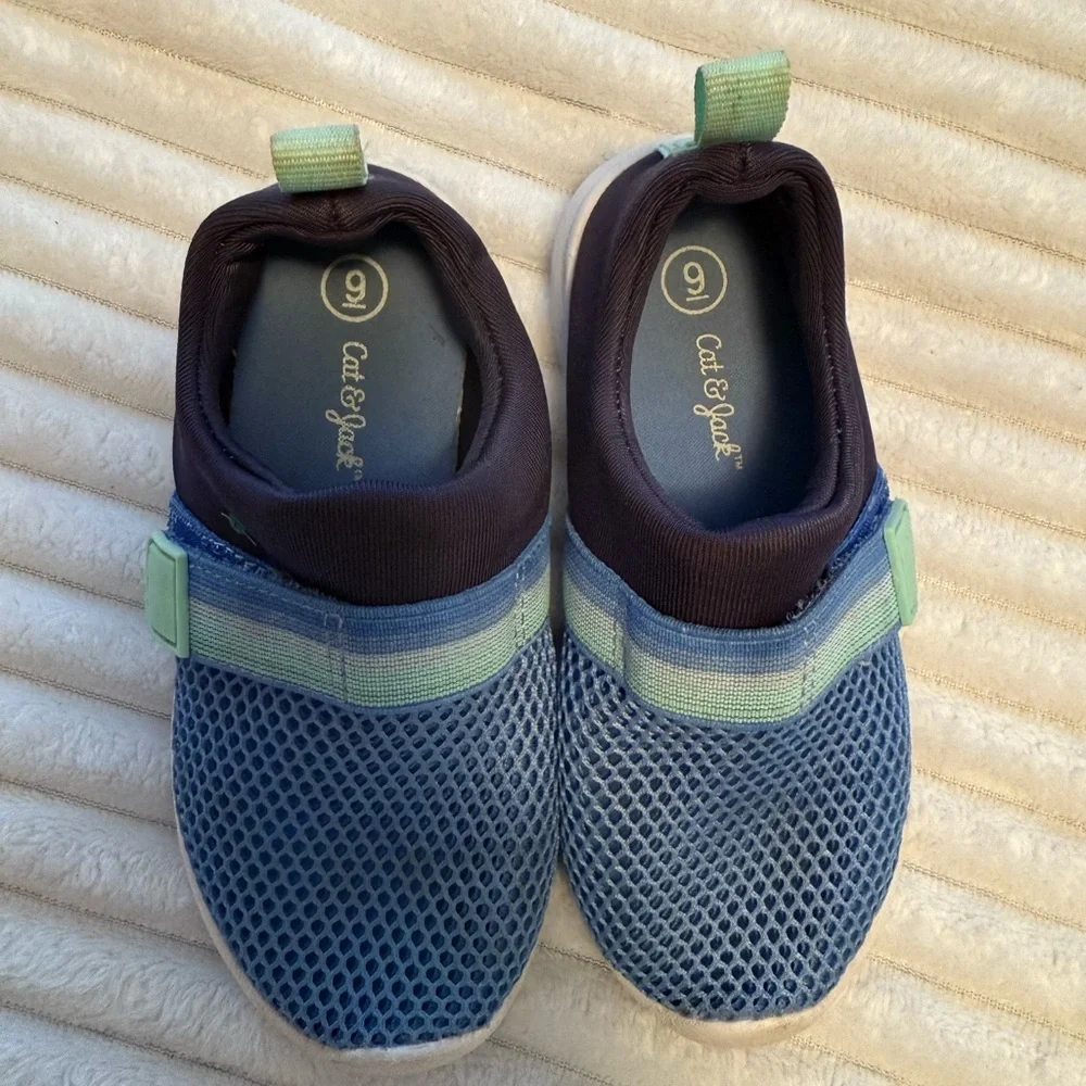 Cat & Jack Blue and Green Kids Water Shoes